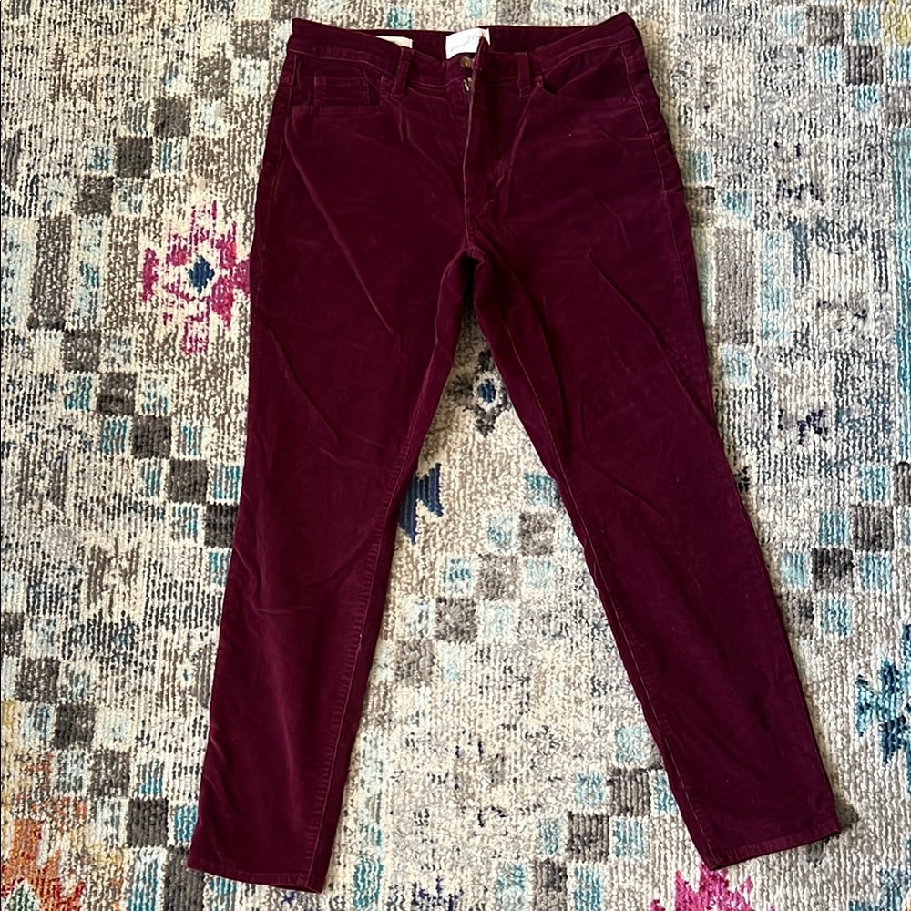 Burgundy Corduroy Pants